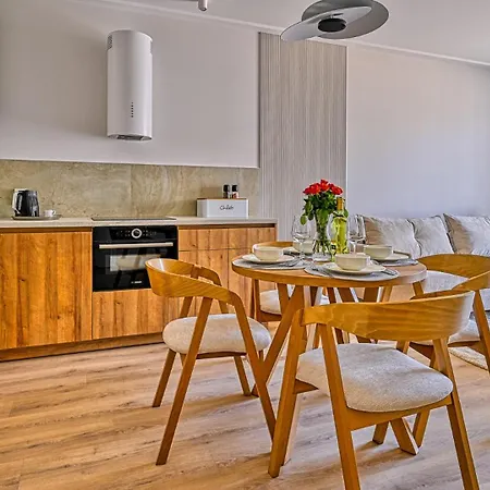 Apartmán D206 Eco Boho Z Basenem, Sauna, Jacuzzi, Przy Samej Plazy - 5d *